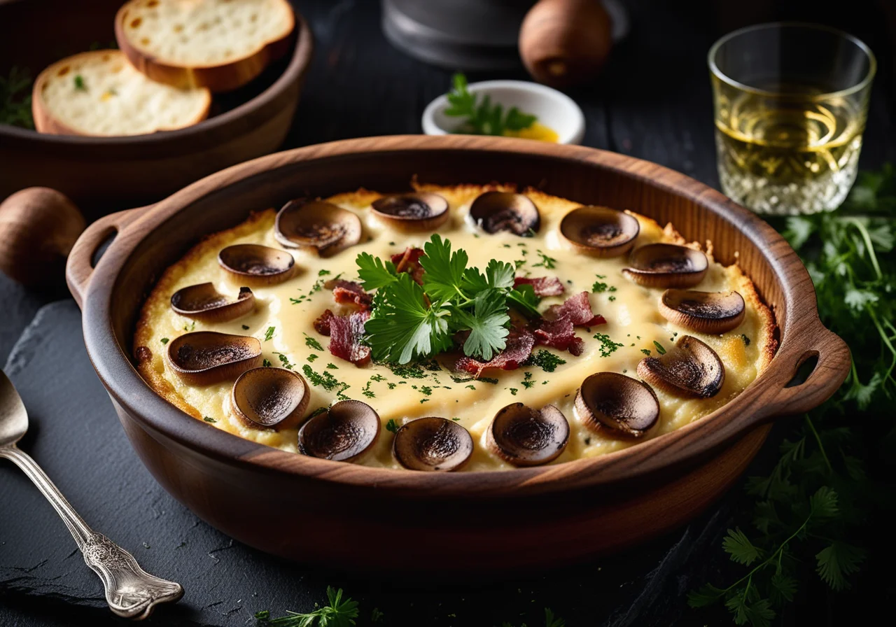Swiss Mushroom Gratin