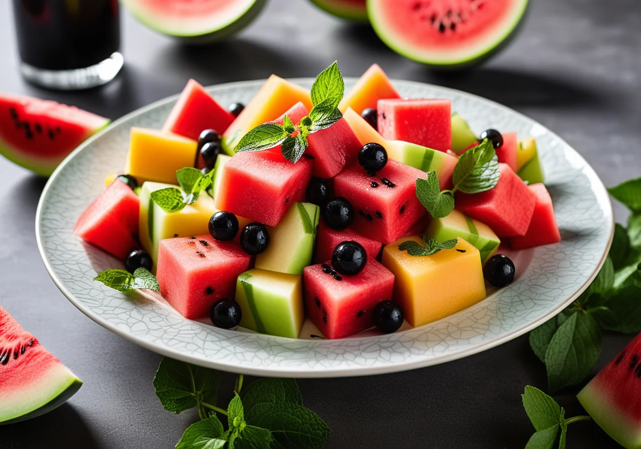 Melon Salad with Balsamic