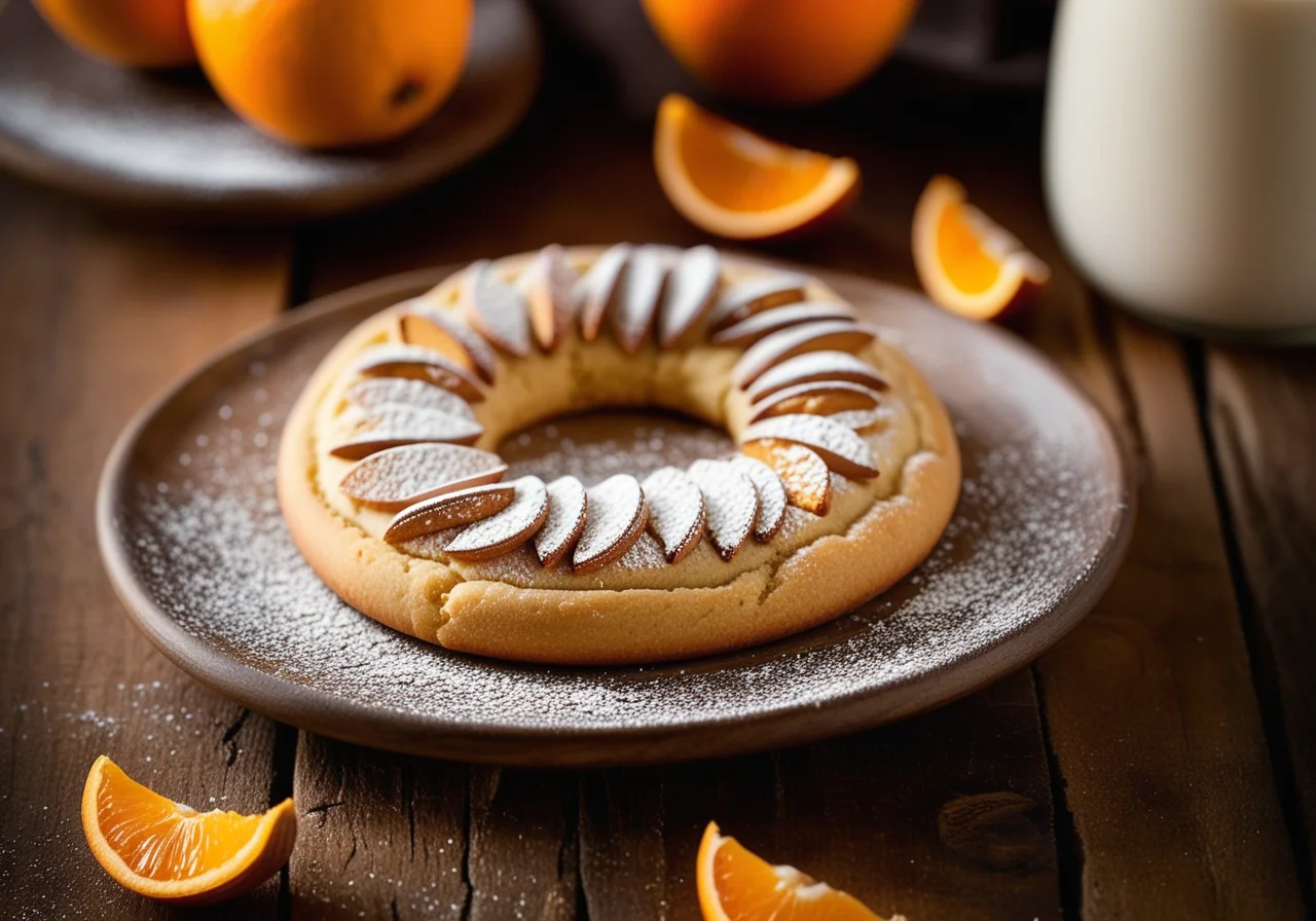 Mandelkipferl mit Marzipan