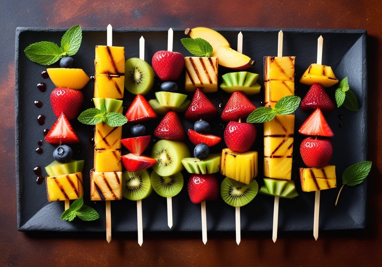 Grilled Fruit Skewers