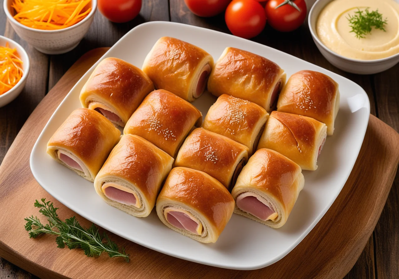 Carrot Rolls in Dough