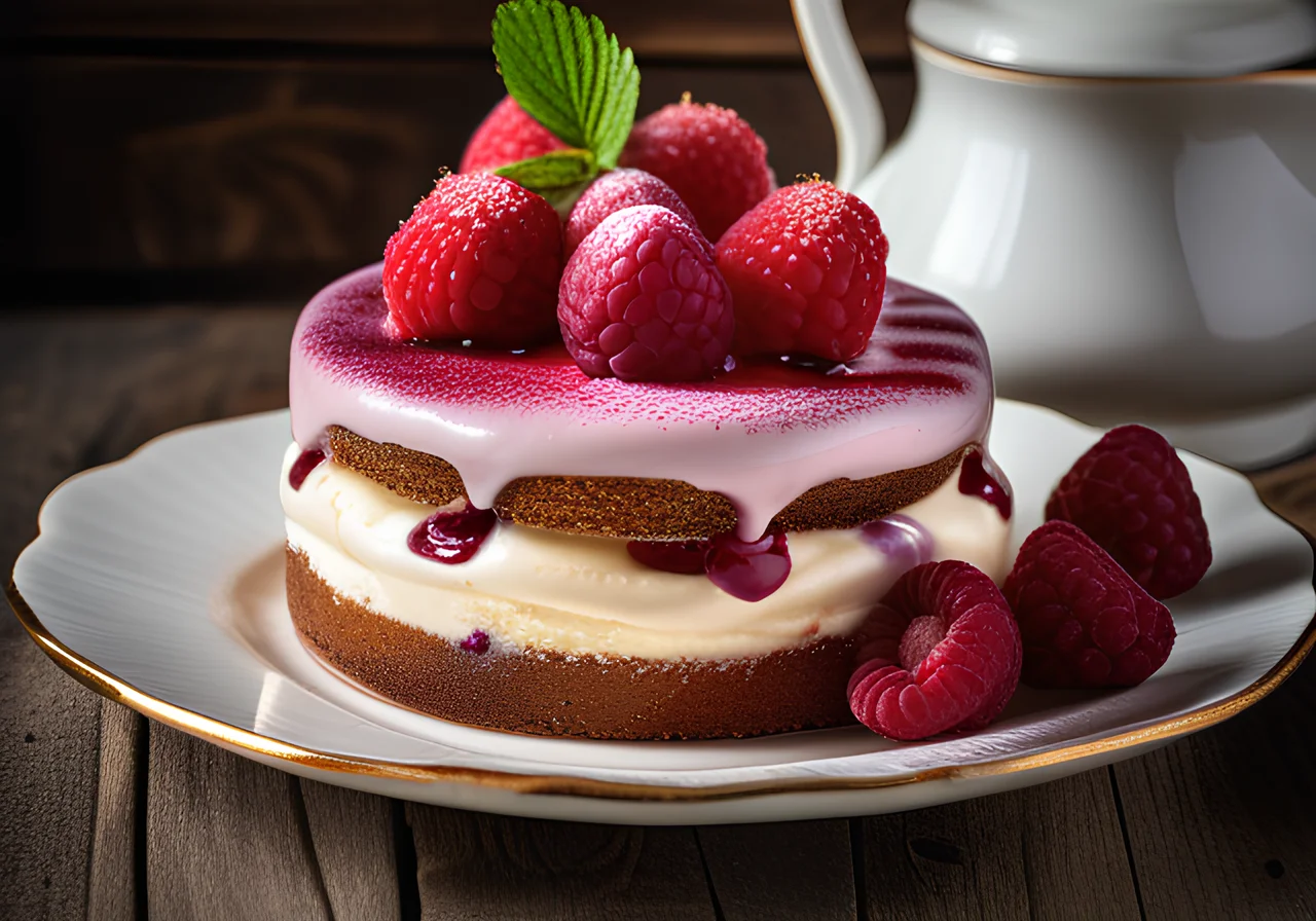 Raspberry Cream Cake