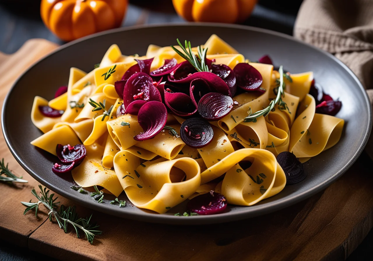 Pasta with Roasted Vegetables