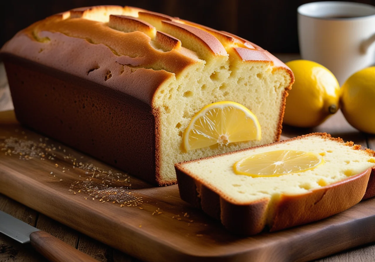 Lemon Cake with Glaze