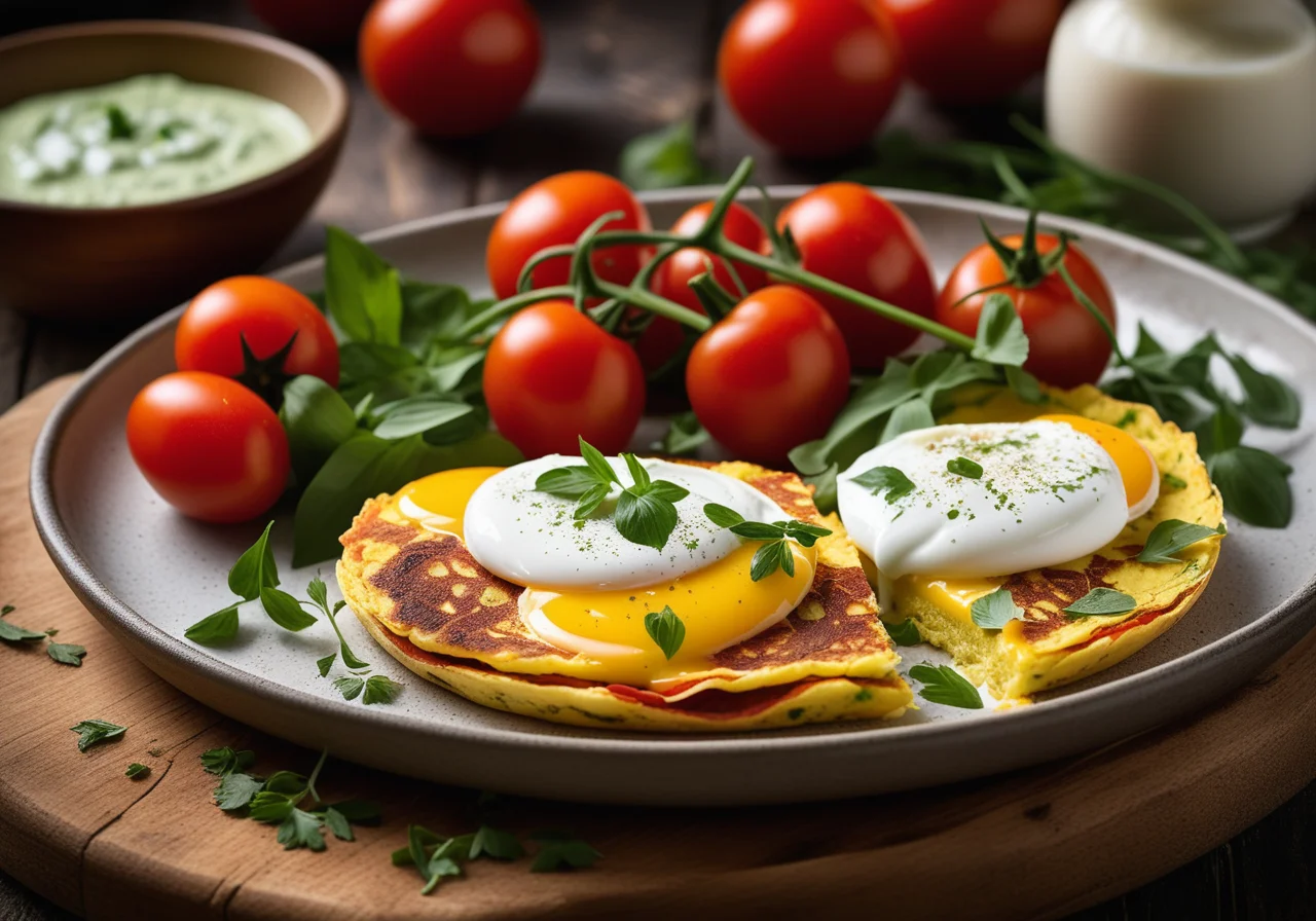 Omelette with Quark Filling