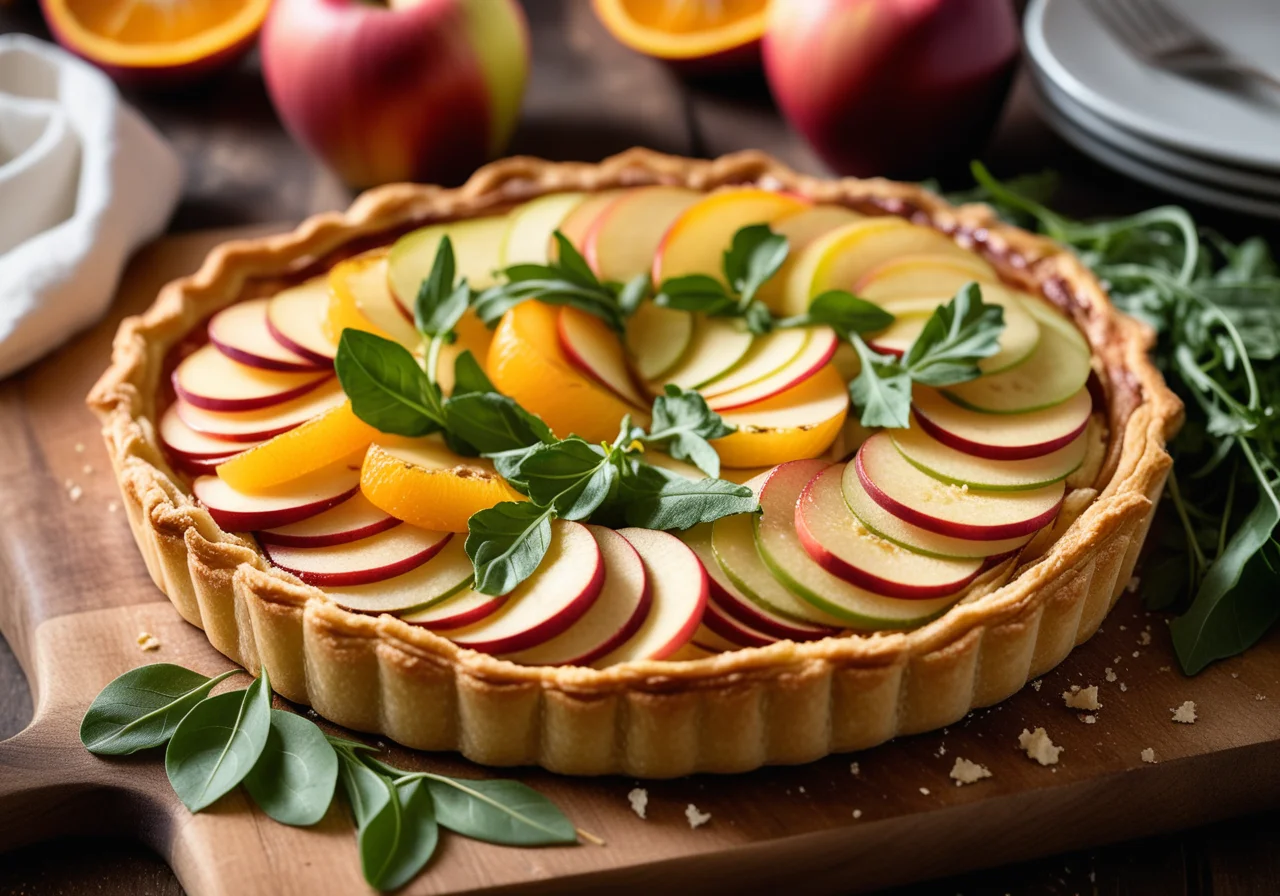 Apple Goat Cheese Tart