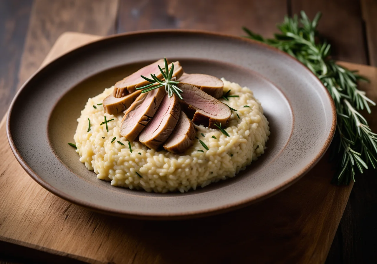 White Wine Risotto with Rabbit