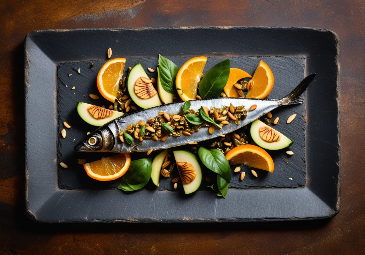 Mediterranean Baked Sardines