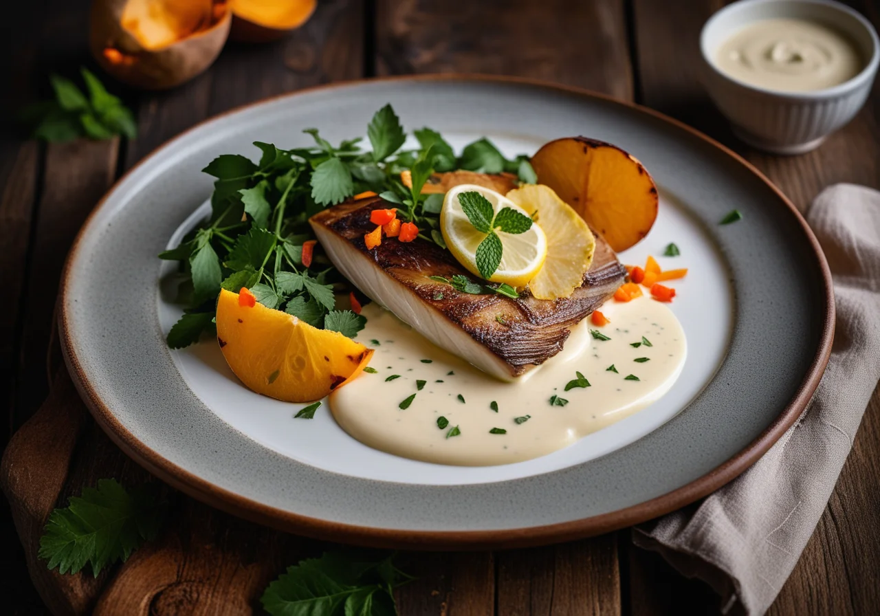 Sea Bream in Yogurt Sauce