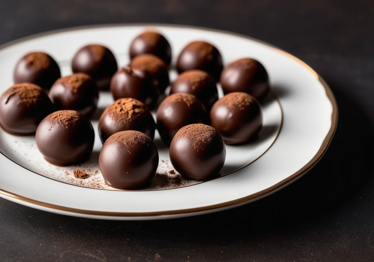 Vegan Chocolate Pralines with Cocoa Shell