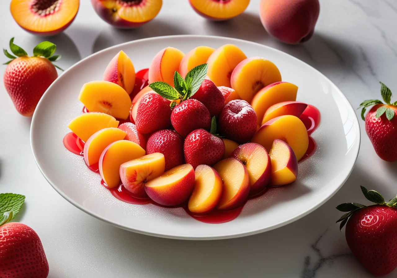 Fruit Salad with Gel Cubes