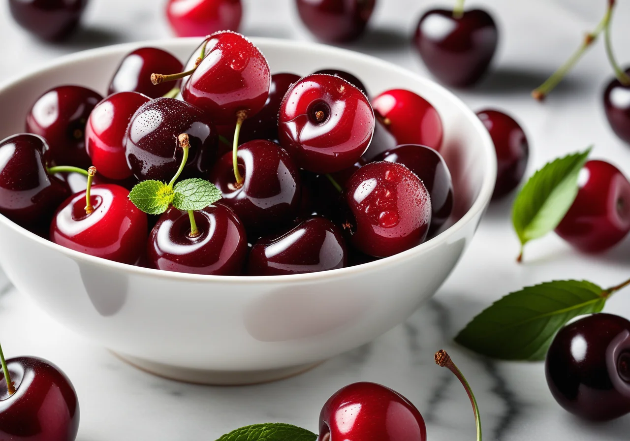 Glasierte Kirschen