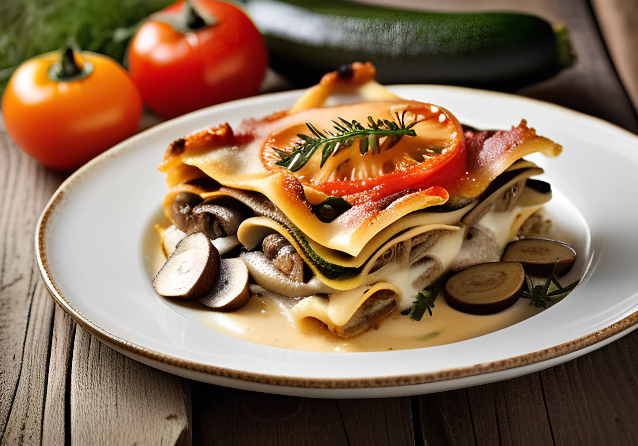 Vegetable Mushroom Lasagna
