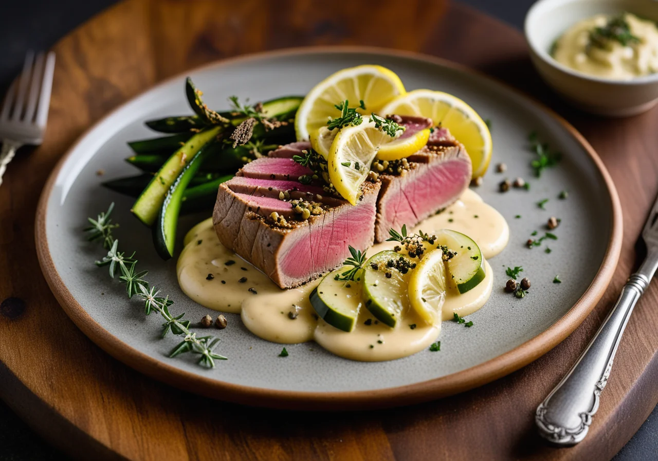 Tuna Steak with Capers