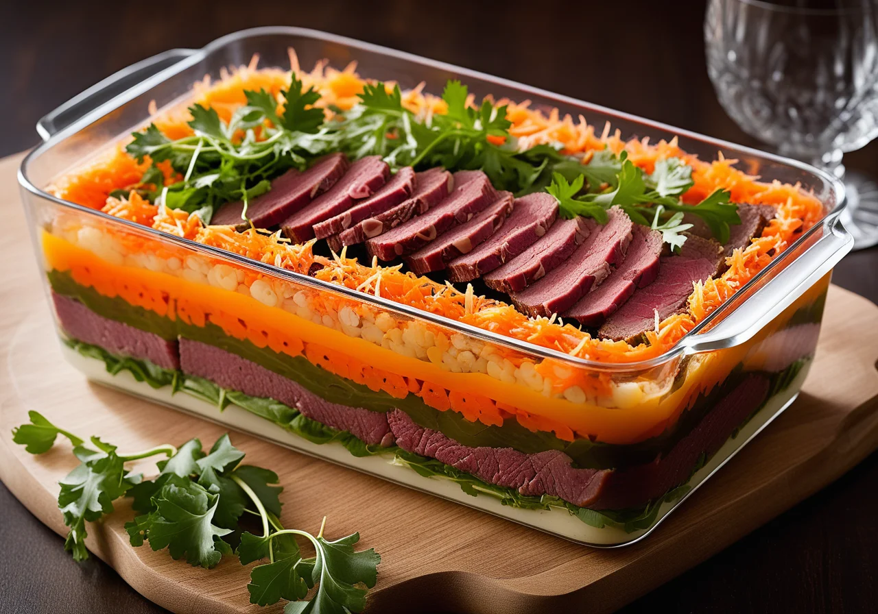 Vegetable Beef Aspic