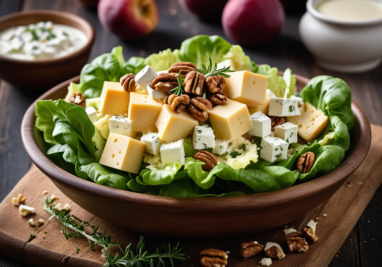 Bread Cheese Salad