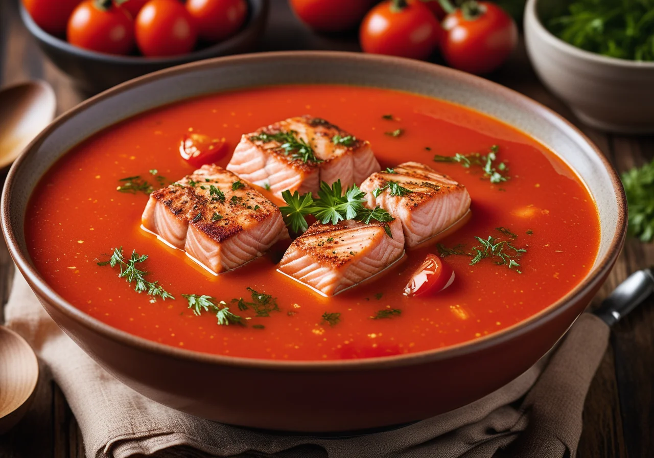 Tomaten-Fischsuppe