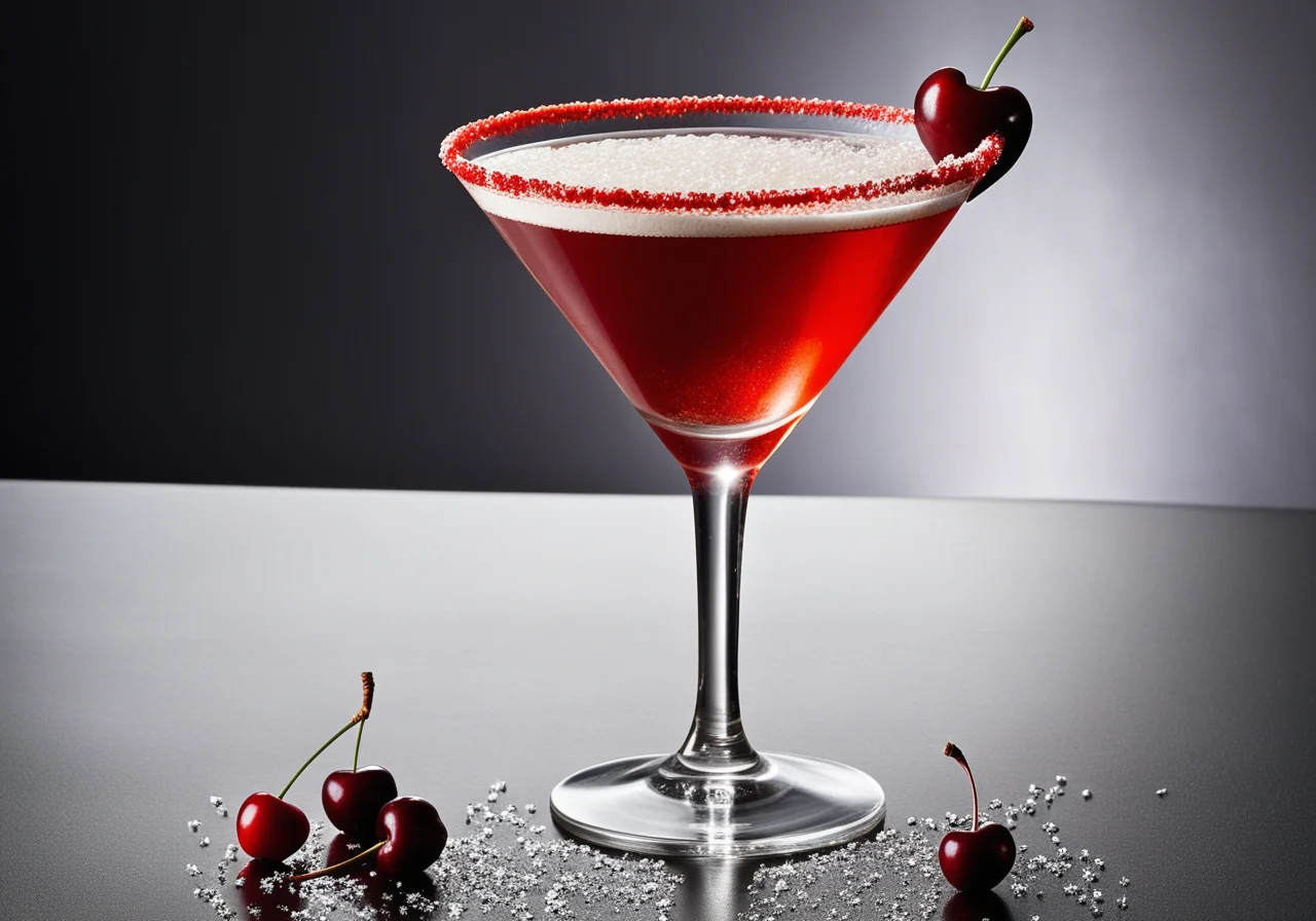 Christmas Cocktail with Candy Cane