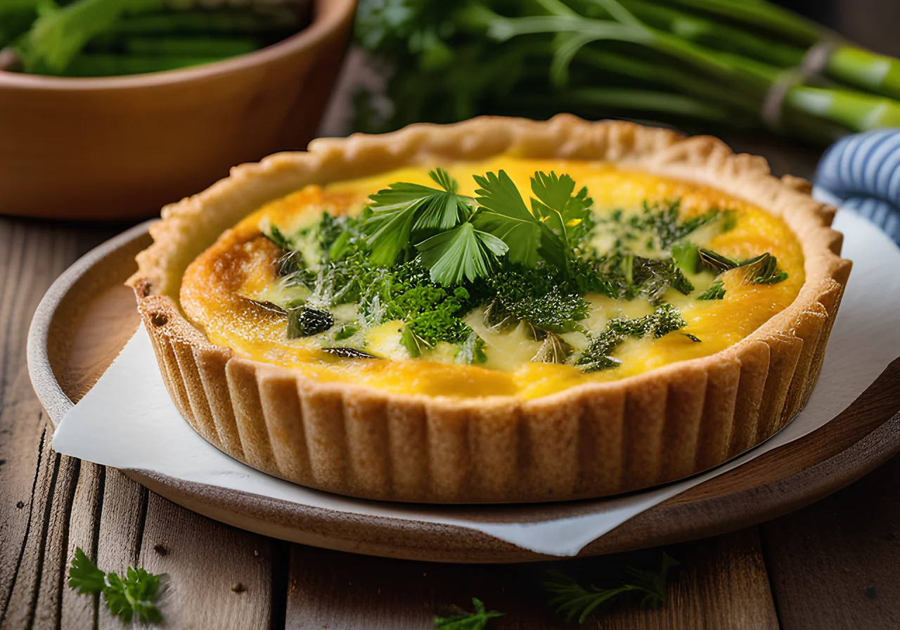 Asparagus Quiche with Parmesan