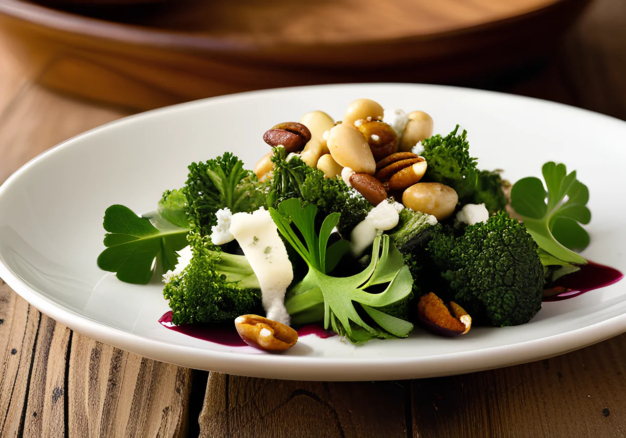 Broccoli Salad with Goat Cheese