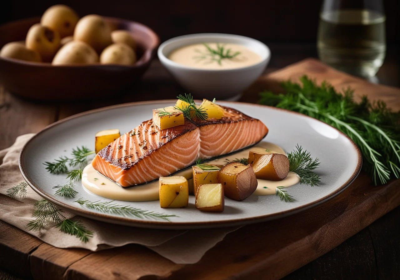 Salmon with Potatoes