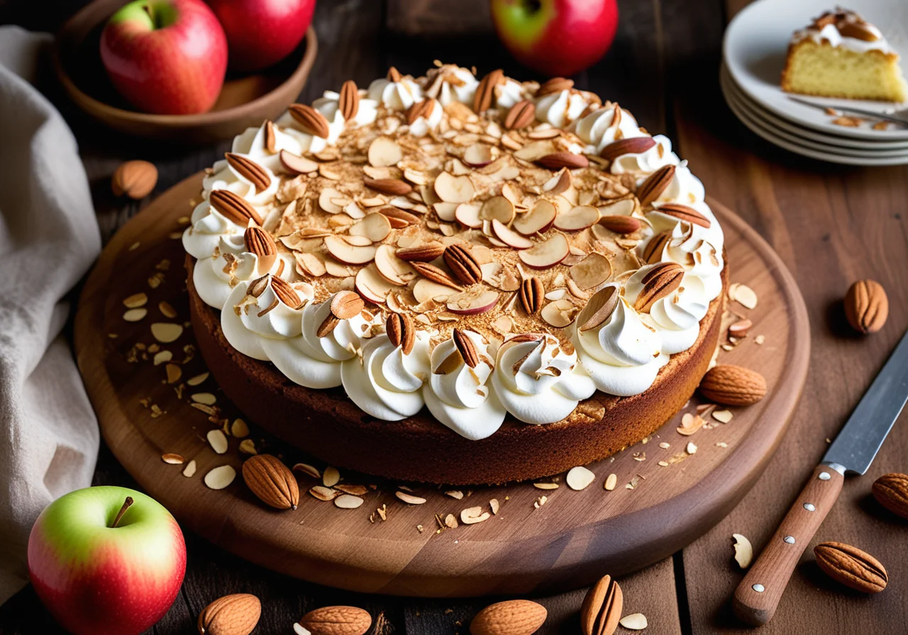 Apple Cake with Meringue