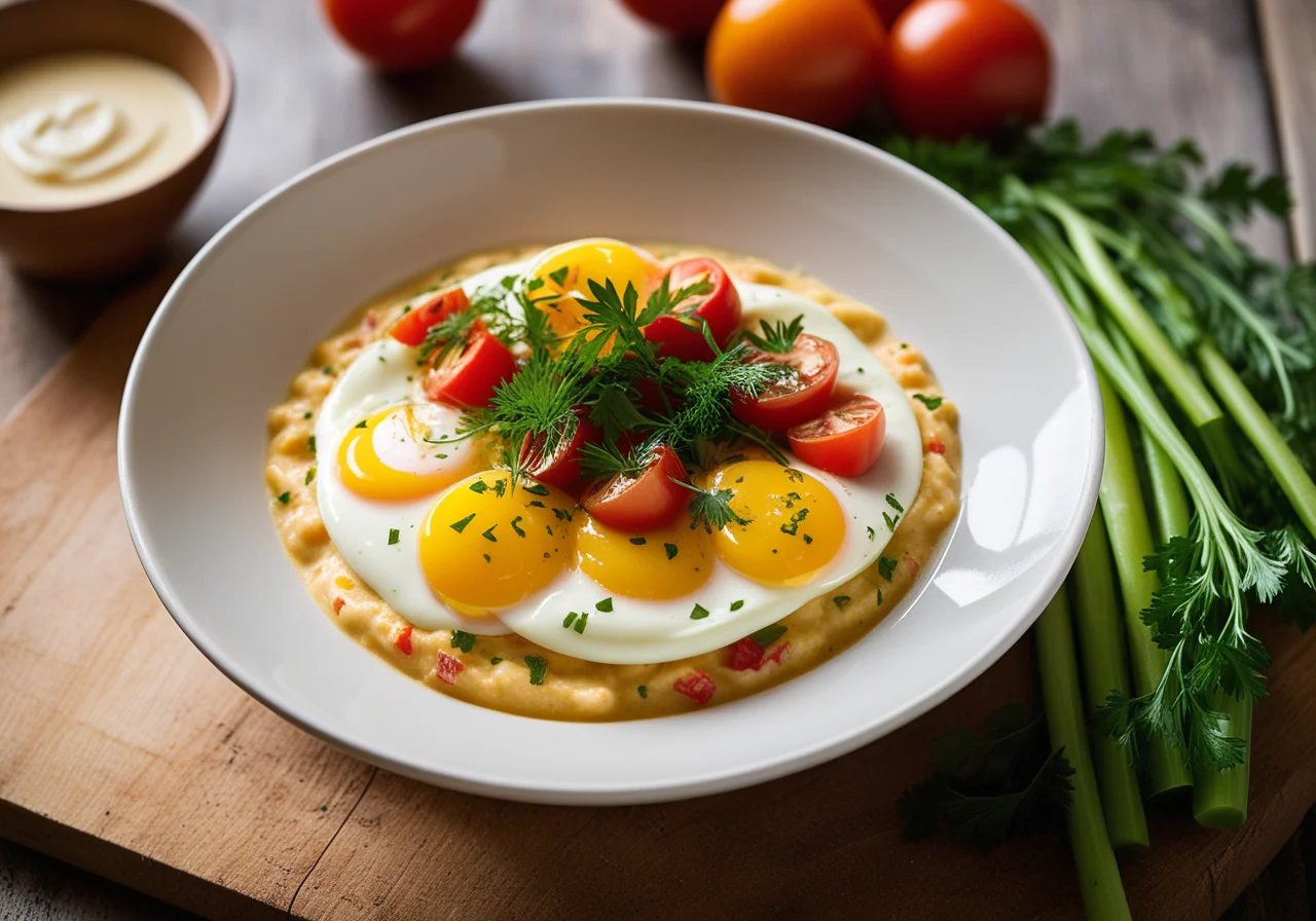 Egg Ragout with Celery and Orange Fillets