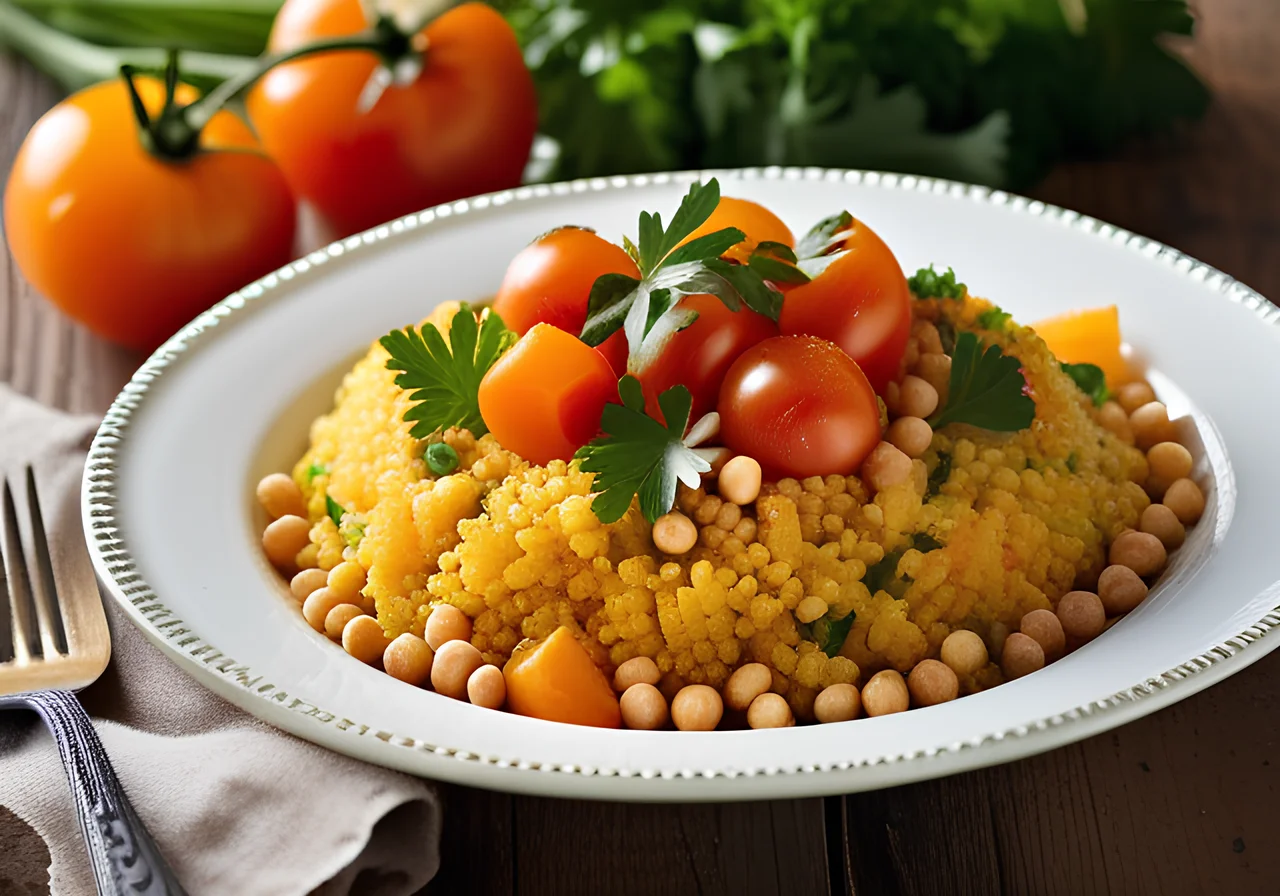 Vegetable Couscous with Chickpeas