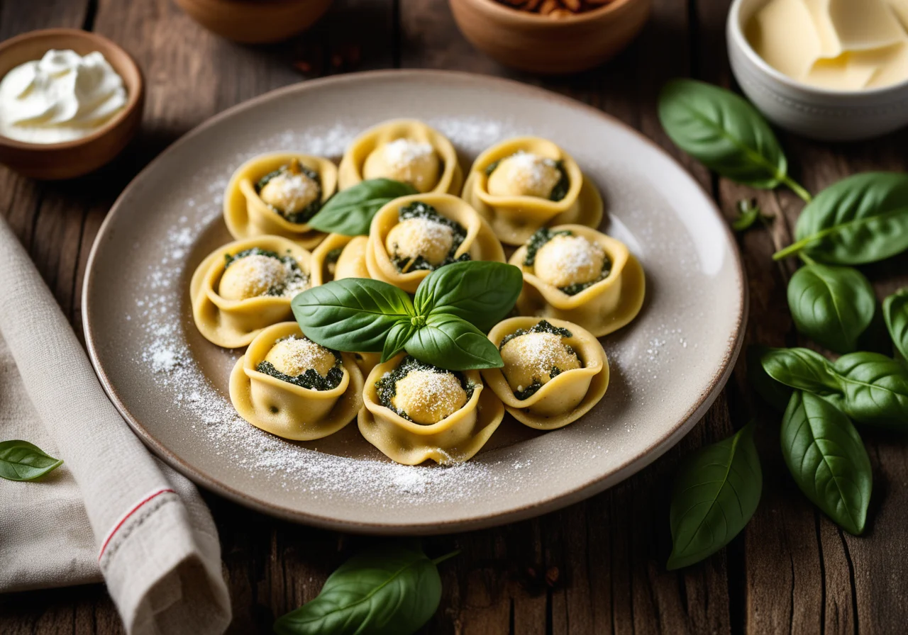 Spinach-Filled Pasta
