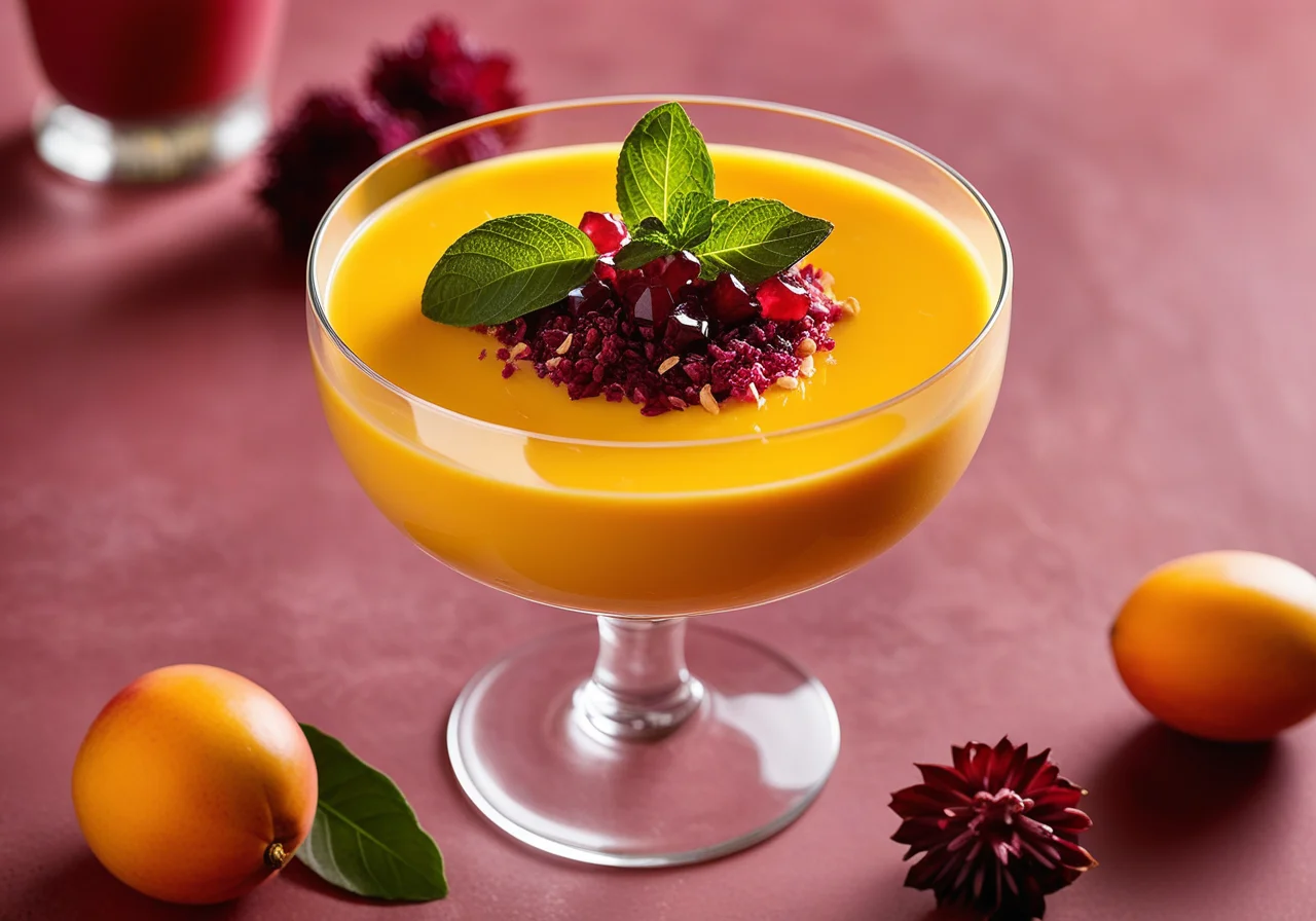 Mango Cream with Passionfruit