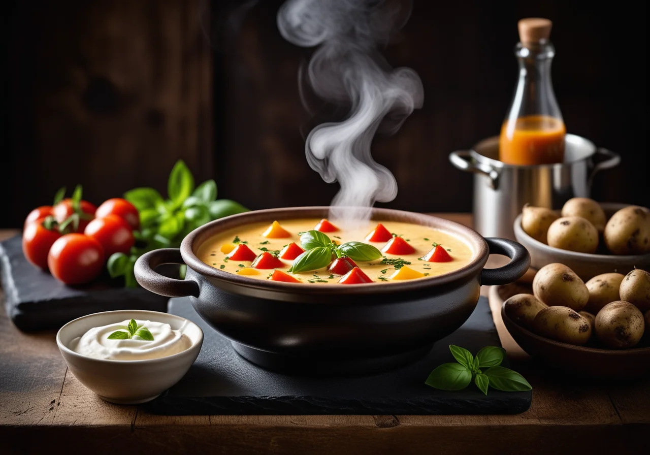 Potatoes with Sauces