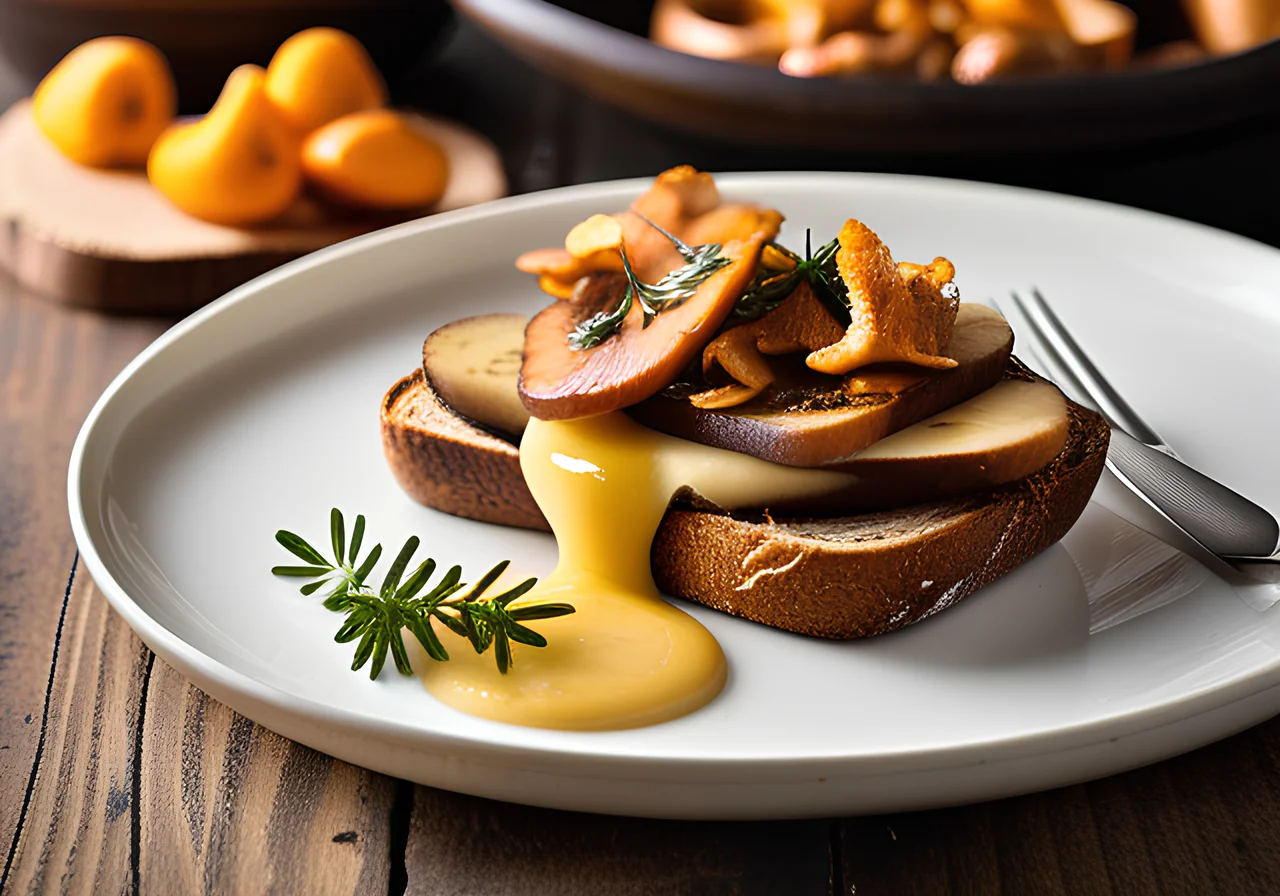 Chanterelle Cheese Toast