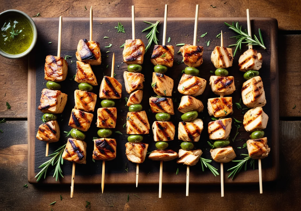 Rosemary Chicken Skewers