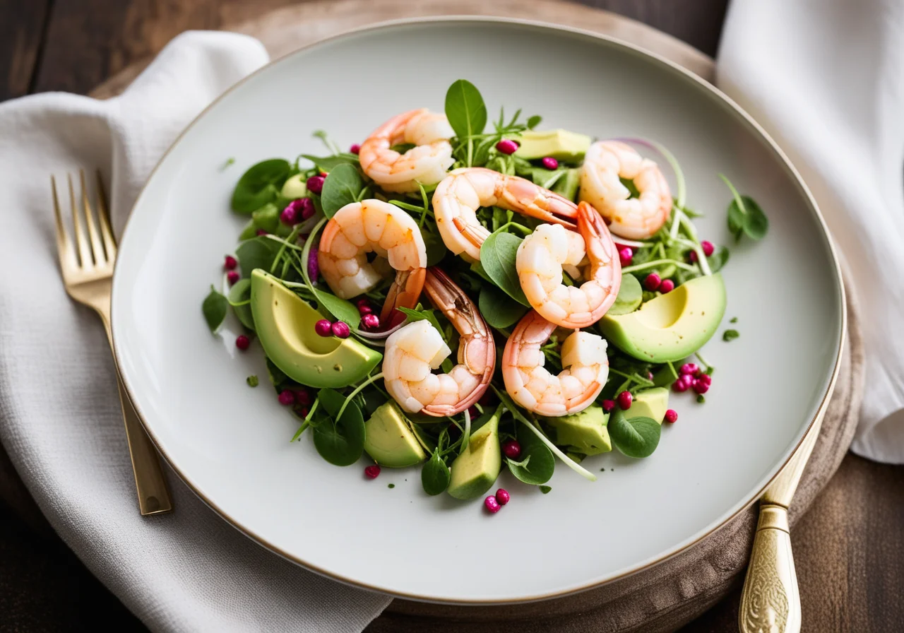 Shrimp with Avocado