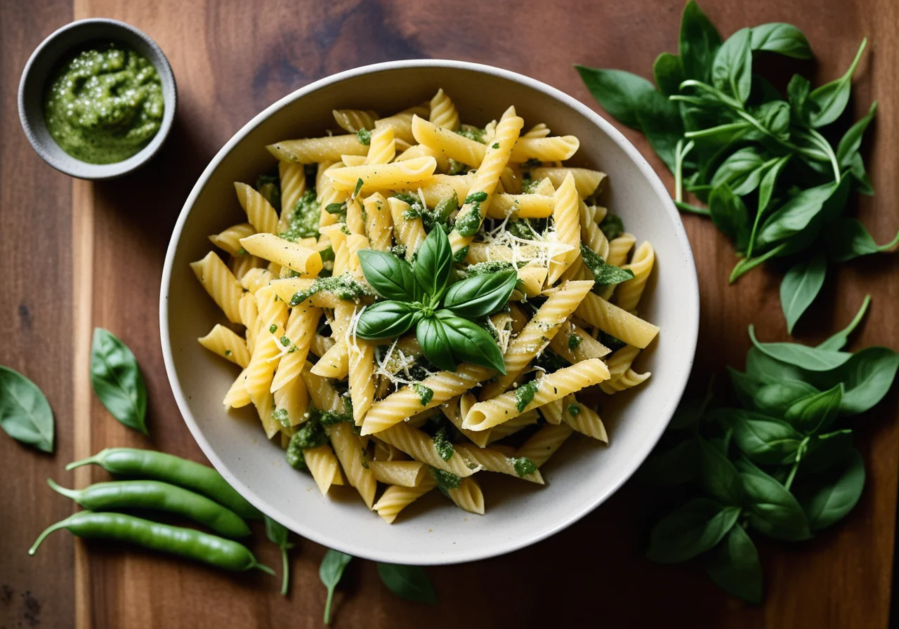 Pasta mit Bohnen und Kartoffeln