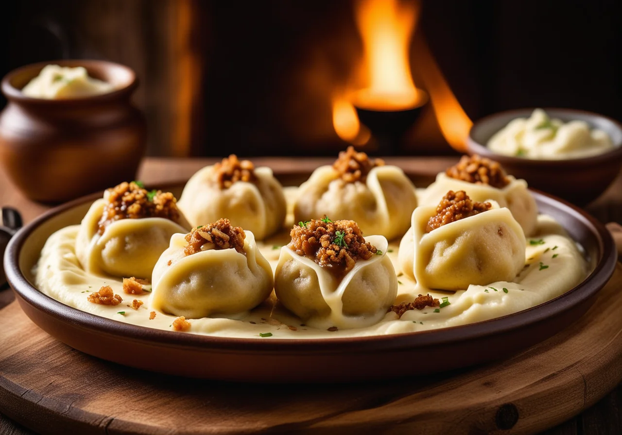 Dough Dumplings with Potato Filling