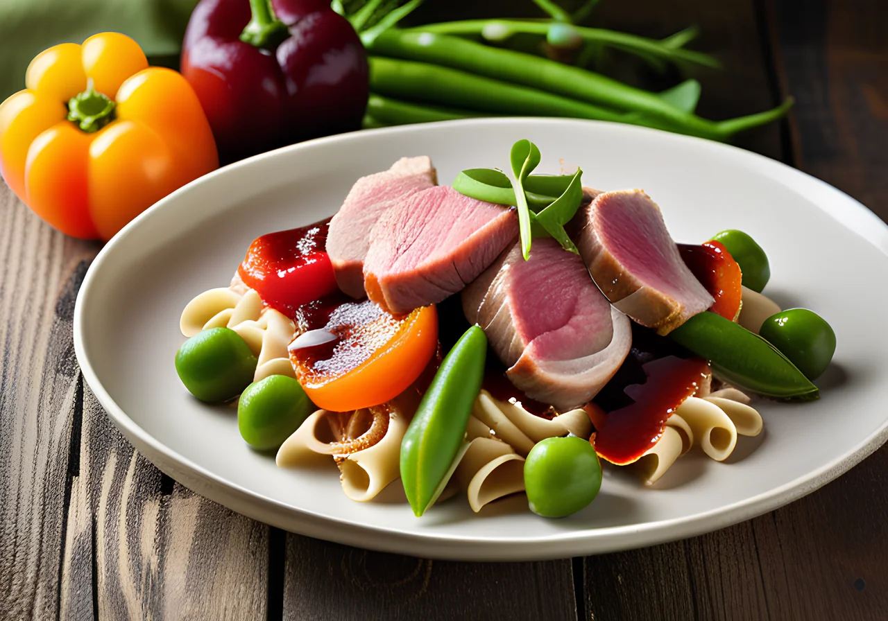 Pork Fillet with Plum Sauce