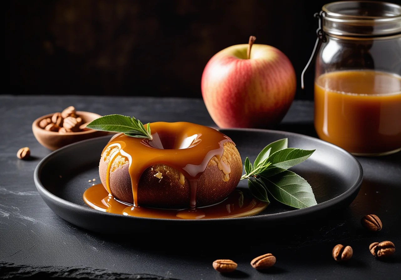 Baked Apple with Vanilla and Tarragon