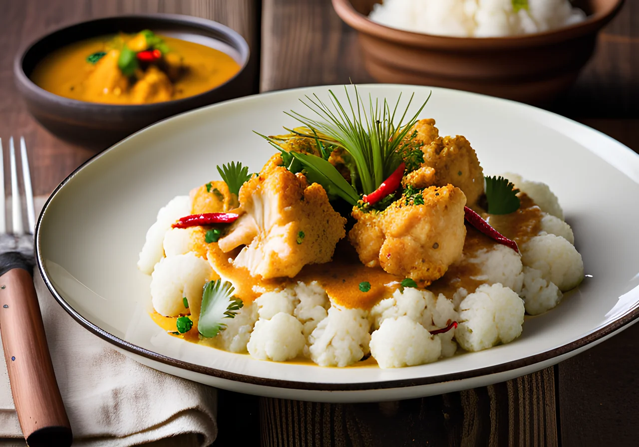 Cauliflower Fish Curry