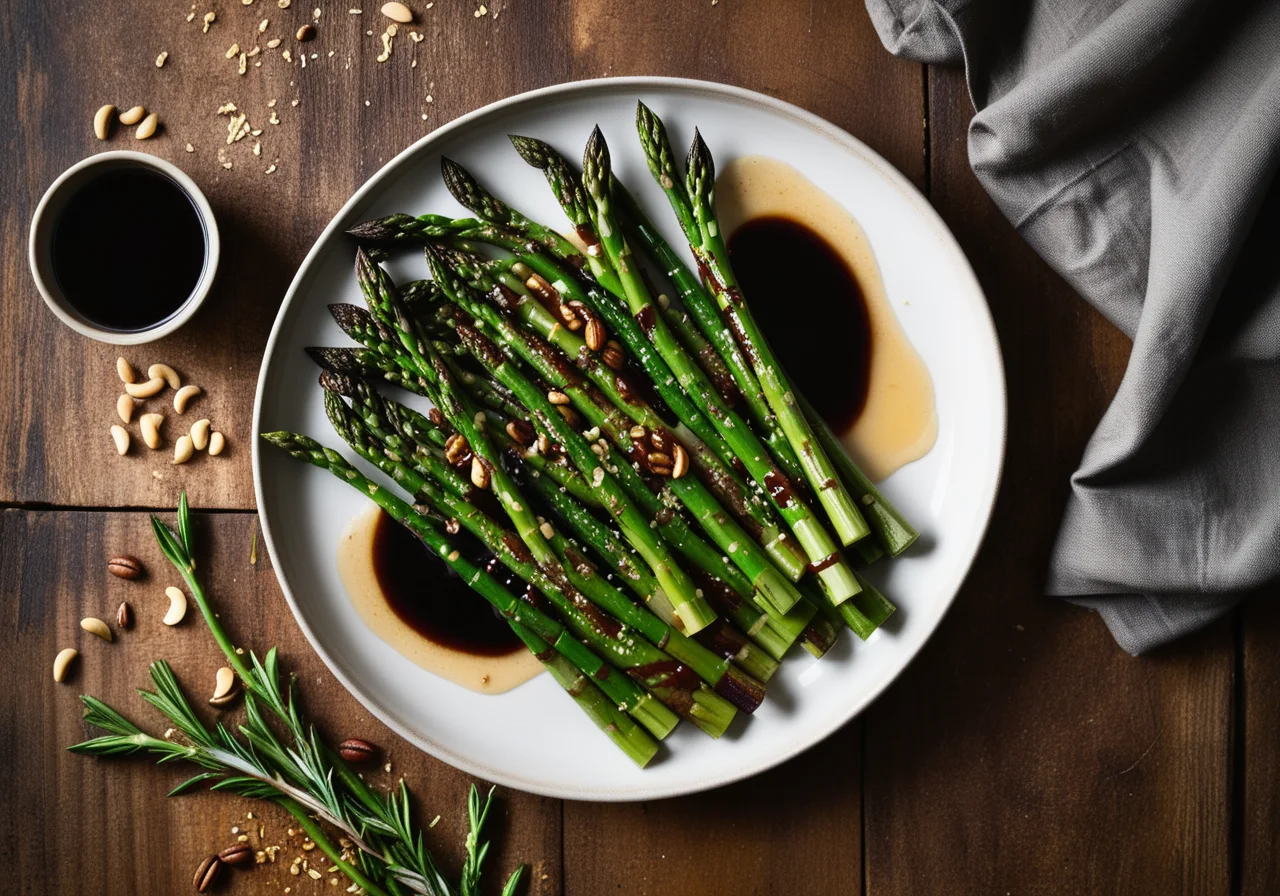 Grilled Green Asparagus Salad