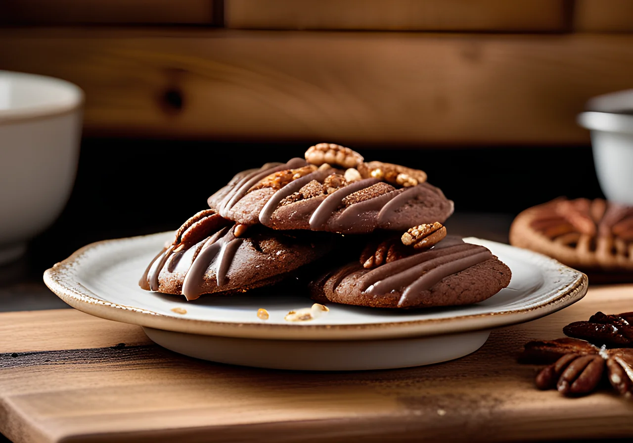 Lebkuchen with Dark Chocolate Glaze