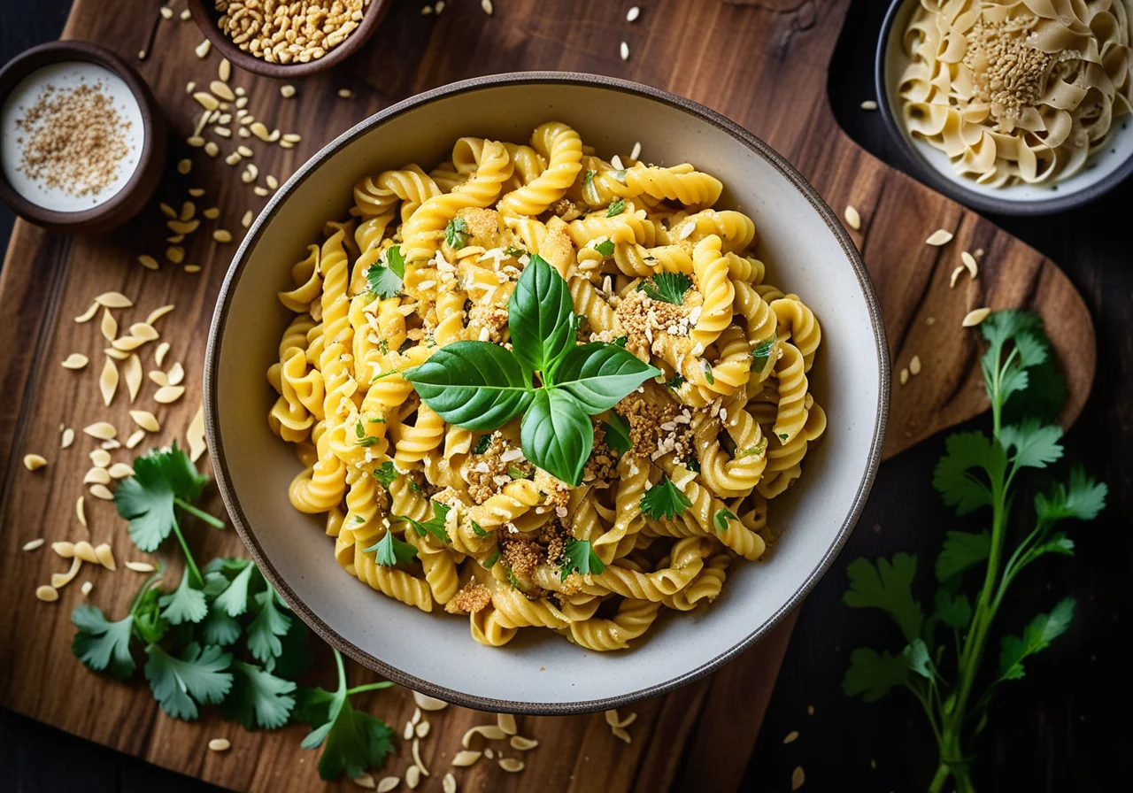 Curry Pasta with Cauliflower