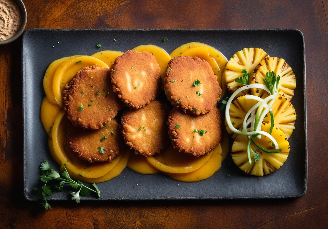 Turkey Schnitzel with Red Lentils