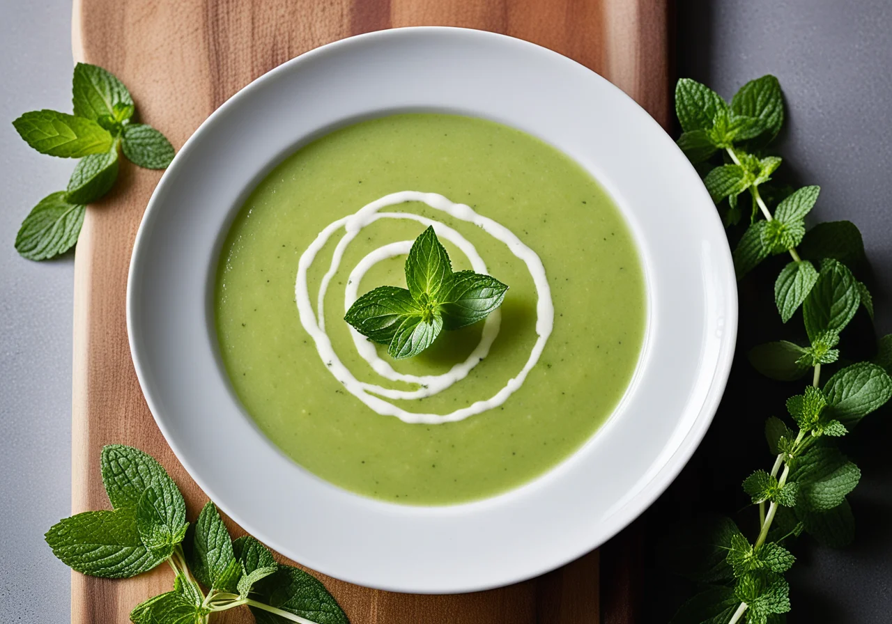 Cucumber Soup with Mint