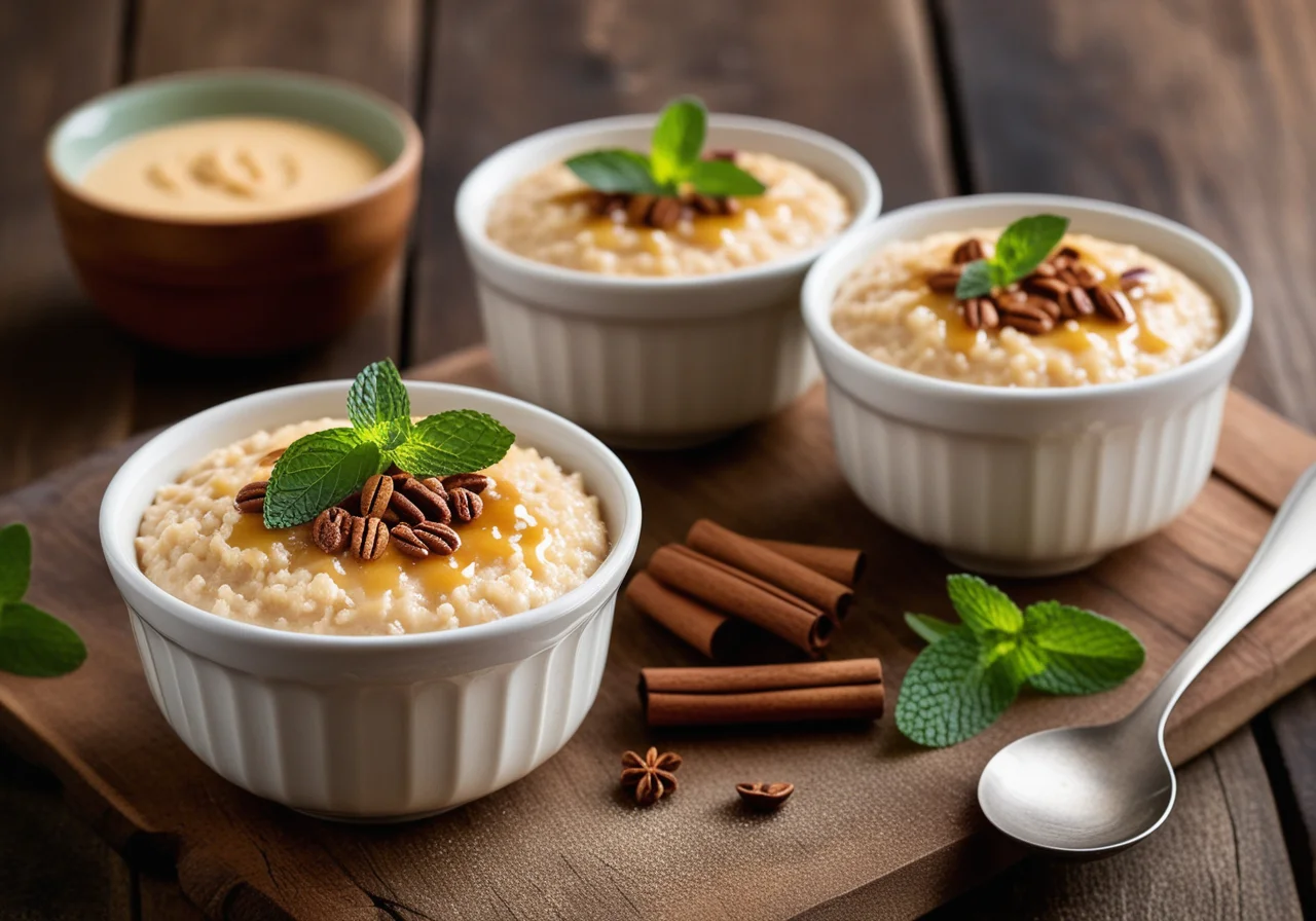 Sweet Rice Nutmeg Pudding