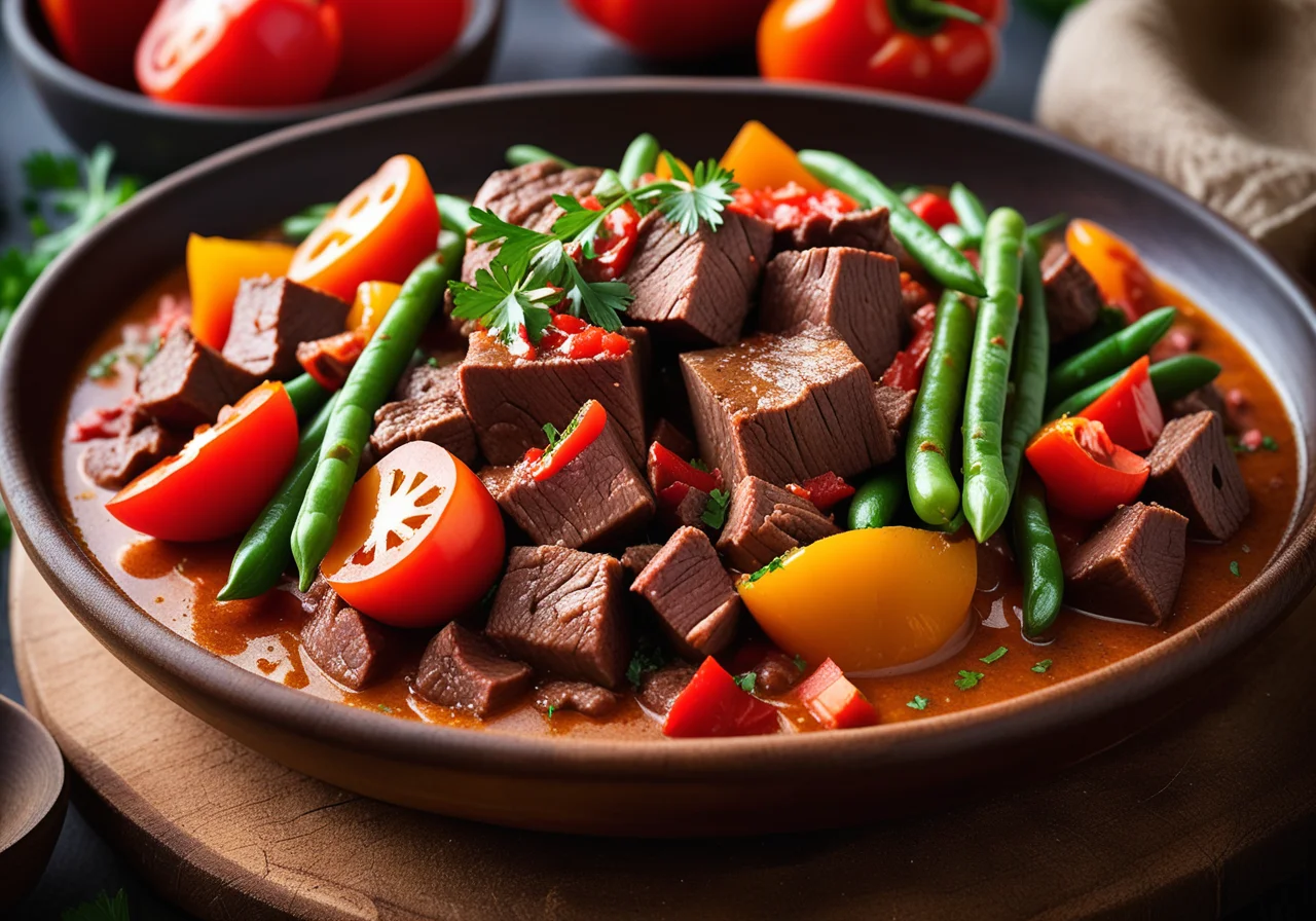 Beef Ragout with Vegetables and Parsley Potatoes