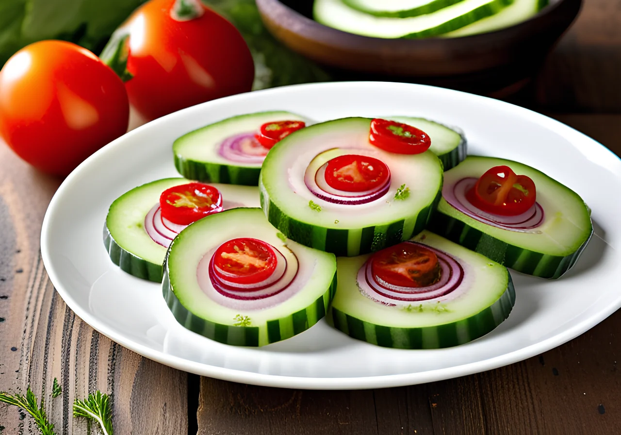 Cucumber Spiral Salad for the Thermomix