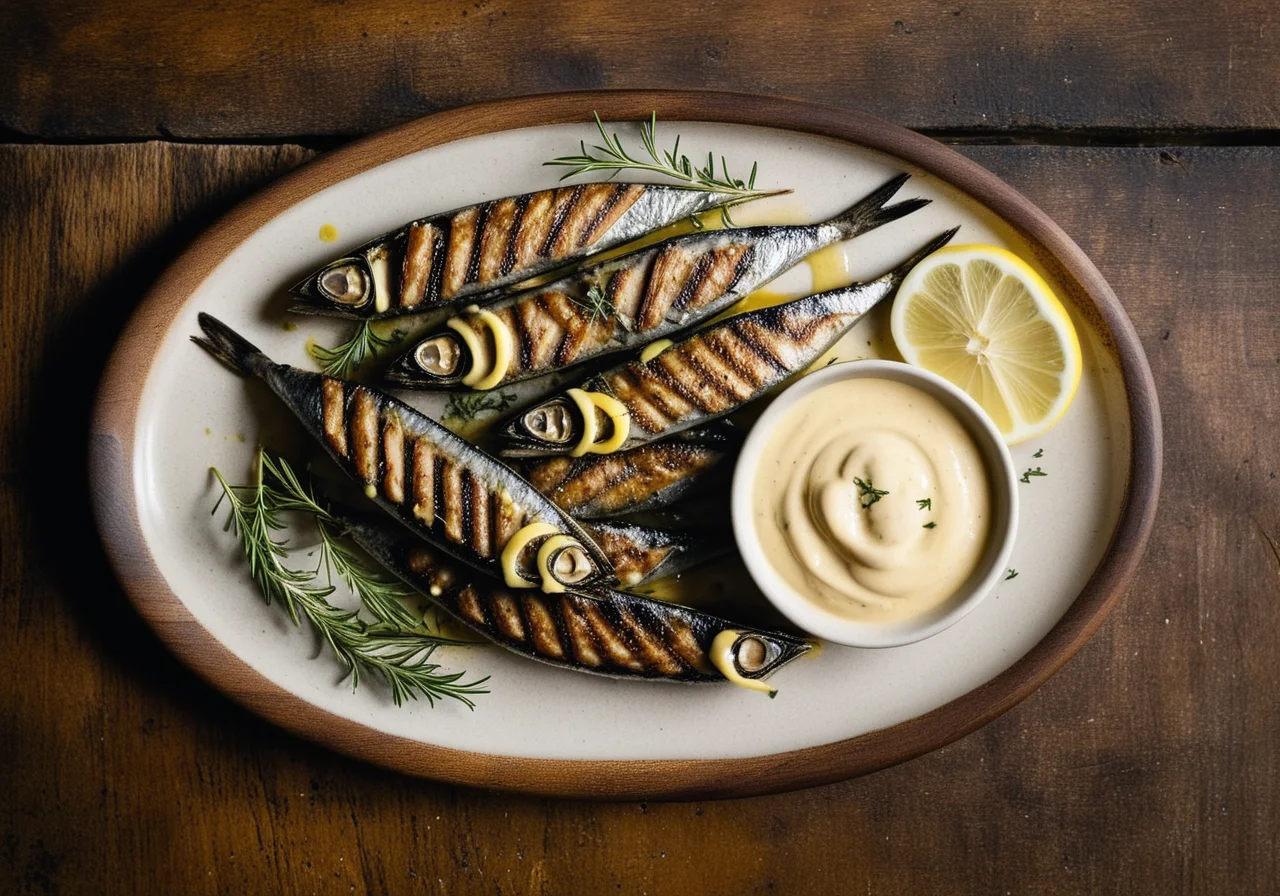 Grilled Sardines with Aioli