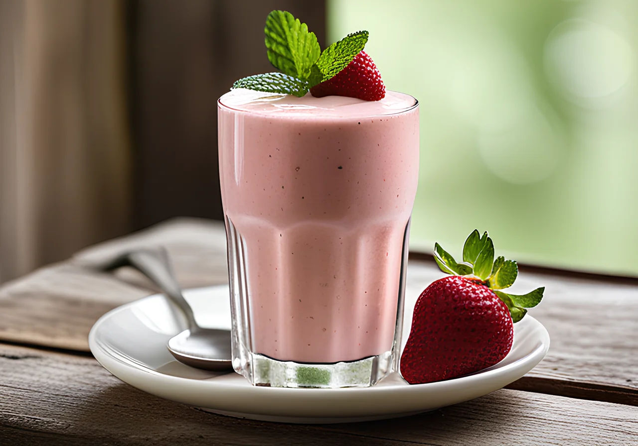 Strawberry Buttermilk Smoothie