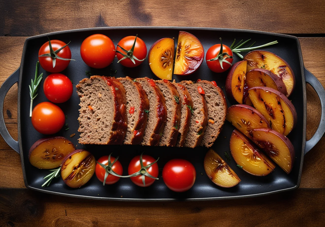 Meatloaf with Potatoes and Tomatoes